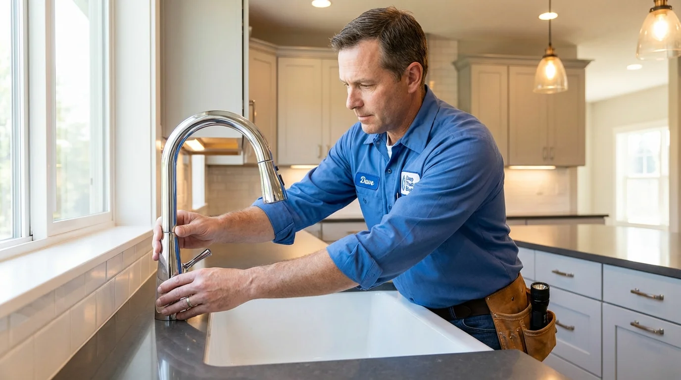 Kitchen faucet installation by Johns Plumbing LLC in Snellville