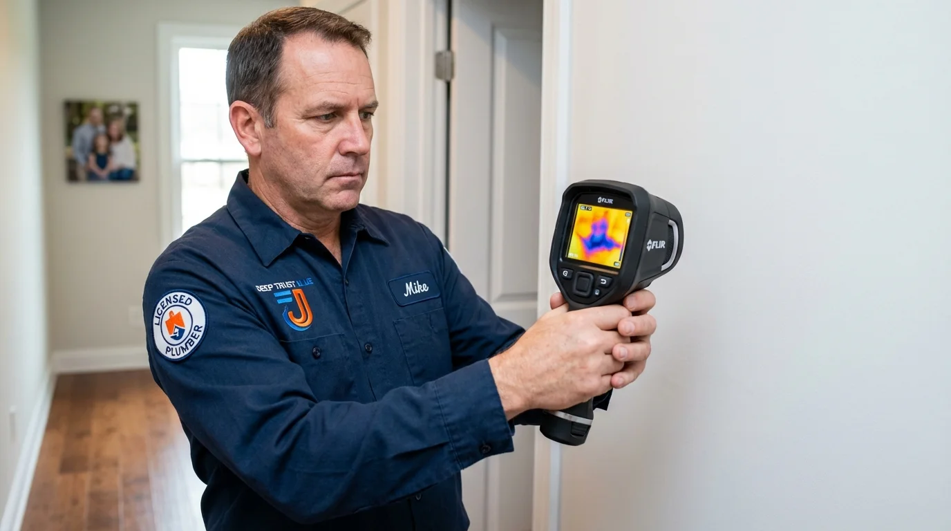Thermal imaging leak detection by Johns Plumbing LLC in Snellville
